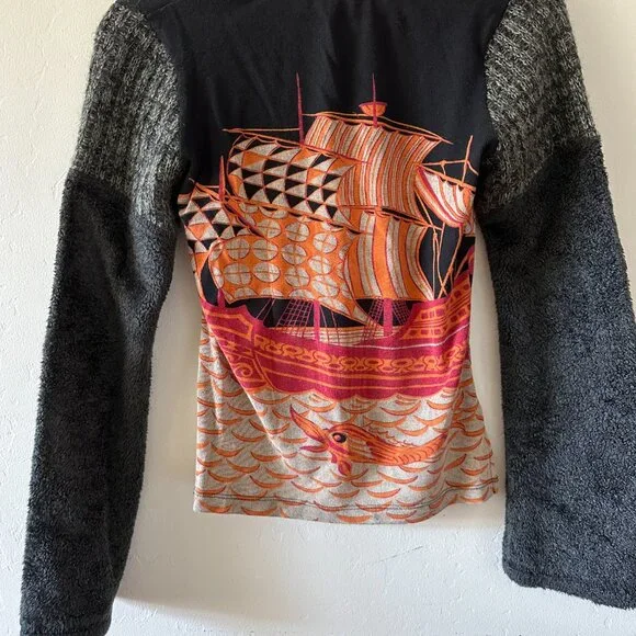 Custo Barcelona Top Women's Size Small Graphic Long Sleeve T, Vintage Size Small - Picture 6 of 7